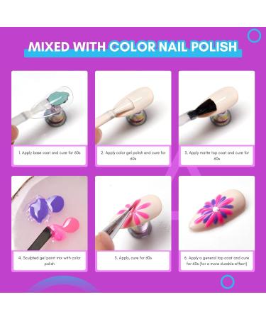 Makartt 3D Painting Gel Nail Polish - No Wipe UV Sculpting Manicure Gel (04) - Buy Online on GoSupps.com