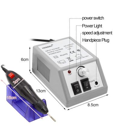 Buy Swanew Electric Nail Miller Set - Low Noise & Vibration 20 000 RPM Manicure Tool for Perfect Nails - International Shipping Available - Buy Online on GoSupps.com