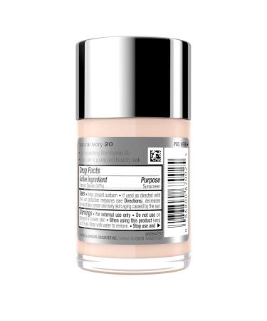 Neutrogena Healthy Skin Liquid Makeup Foundation SPF 20 - Lightweight & Flawless Coverage Natural Ivory - Antioxidant Vitamin E & Feverfew 1 fl. oz - International Shipping Available - Buy Online on GoSupps.com