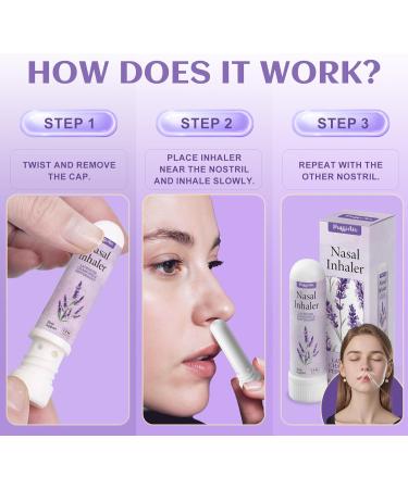 PUFFIAIR Lavender Nasal Sticks (3 Pack) Pure Lavender & Chamomile Extract Help Sleep Promote Calm & Stuffy Noses Support Craving Relief for Smokers - Buy Online on GoSupps.com