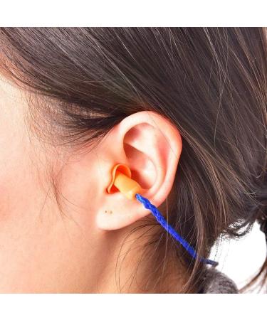 Piqiuqiu Silicone Earplugs - 20 Pairs Soft Noise Reducing Ear Protection with Cord for Sleep & Hearing Comfort - Buy Online on GoSupps.com