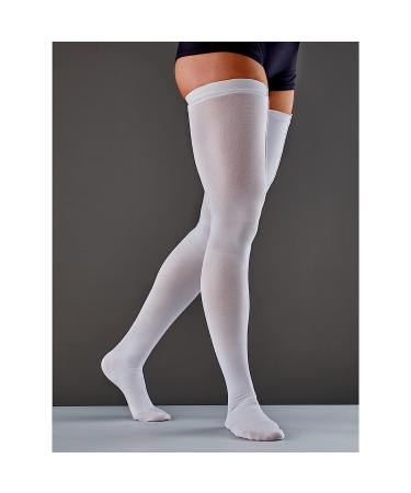 FUTURO Anti-Embolism Thigh Length Stockings - Medium Regular, White | 18 mm/Hg Compression - Buy Online on GoSupps.com