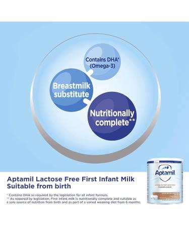 Aptamil Lactose Free Baby Milk Powder Formula 400g - Suitable from Birth - Buy Online on GoSupps.com