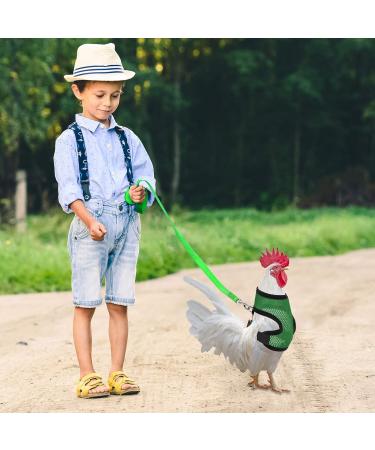 Chicken Harness with Leash Adjustable Chicken Leash for Hens Duck Puppy (Green M) Green M - Buy Online on GoSupps.com