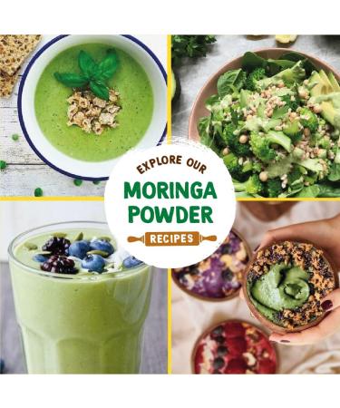 Organic Moringa Powder 250g | Ethically Sourced & Non-GMO | 100% Natural Vegan & Gluten Free | Ideal for Curries, Smoothies & Baking - Buy Online on GoSupps.com