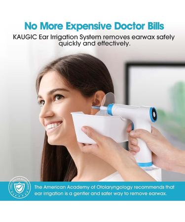 Electric Ear Wax Removal Kit | Water Powered Ear Cleaner with 4 Modes | Safe & Effective Ear Cleaning Tool | Includes 10 Ear Tips - White - Buy Online on GoSupps.com