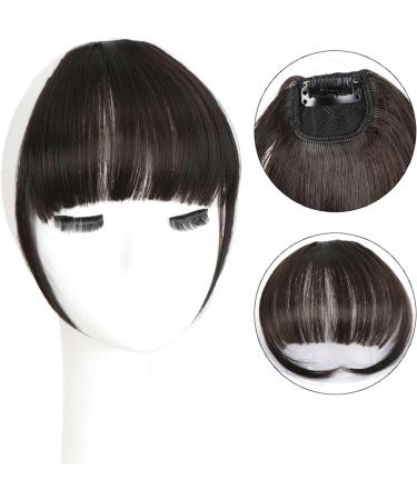 Bangs Clip in Bangs-Fake Bangs Hair Clip Dark Brown Clip on Bangs Real Human Hair Air Curtain Bangs for Women Clips Bangs Hair Extensions Fringe Curved Bangs for Women Curved Bangs for Daily Wear ( T1B/33 - Buy Online on GoSupps.com