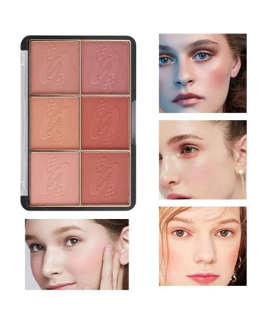 Matte Mineral Blush Palette - Professional Contour & Highlight Makeup for Facial Beauty (Blush-01) - Buy Online on GoSupps.com