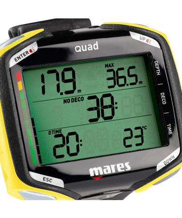 Mares Quad Dive Computer - Black/Yellow - Buy Online on GoSupps.com