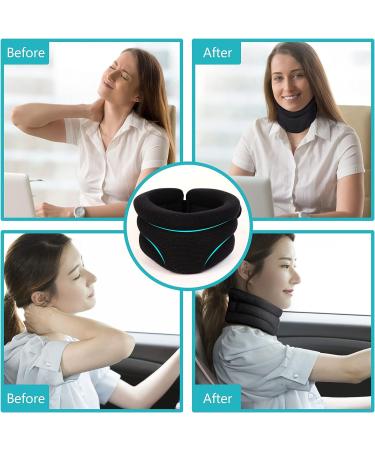 Soft Foam Neck Brace for Pain Relief and Support | Cervical Collar for Sleeping | 2.5 Depth Collar | Stabilizes and Aligns Vertebrae - Buy Online on GoSupps.com