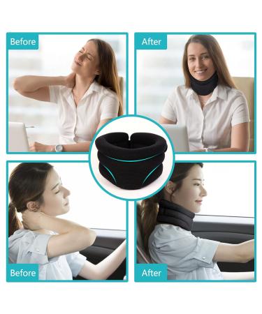 RESTCLOUD Neck Brace for Neck Pain Relief - Small Cervical Collar for Sleeping - Soft Foam Support Keeps Vertebrae Stable and Aligned - Relieves Pain and Pressure in Spine - 2.5 Depth - Buy Online on GoSupps.com
