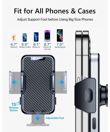 Andobil Car Vent Phone Mount 2022 Upgrade | Sturdy & Stable Universal Vent Clip Cell Phone Holder | Compatible with iPhone 14 Pro Max, 14 Pro, S22, S21 | 360 Adjustable Holder - Buy Online on GoSupps.com
