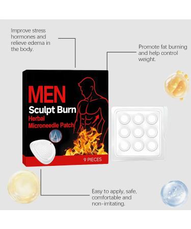 Fat Burning Patches 9Piece Set Microneedle Technology Natural Formula Targeted Slimming Quick Absorption Effective Use for Belly Body Shaping Wellness Fitness Travel - Buy Online on GoSupps.com
