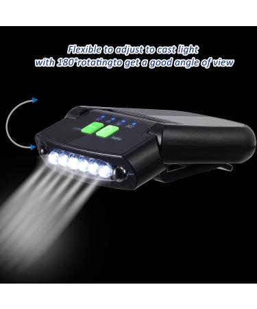 Mudder 2-Pack USB Rechargeable LED Cap Lights, Waterproof & Ultra Bright Hands-Free Hat Flashlight for Fishing, Camping & Work - Buy Online on GoSupps.com