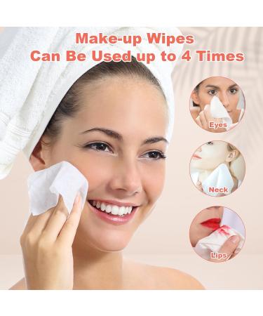 HOMEXCEL 200 Count Lint-Free Makeup Wipes | Premium Hypoallergenic Eye Makeup Remover Pads | Ideal for DIY Toner Masks & Nail Polish Removal - International Shipping Available - Buy Online on GoSupps.com
