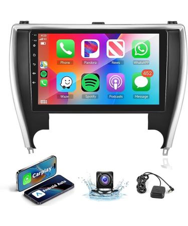 Radio Carplay for Toyota Camry 2015 2016 2017 Android Car Stereo 2G 32G Rimoody 10.1 Inch Touch Screen Car Radio with Android Auto GPS Navigation Bluetooth FM EQ WiFi Backup Camera