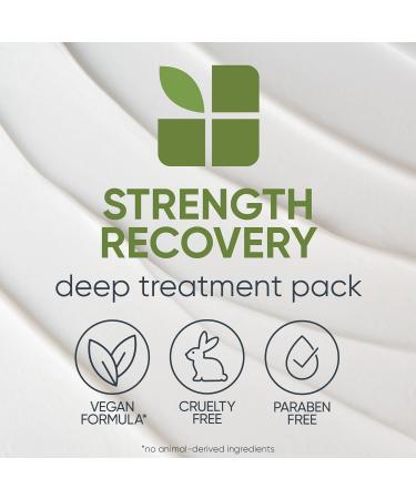 Biolage Strength Recovery Deep Treatment Pack - Conditioning Treatment for All Hair Types - Vegan, Cruelty-Free - 3.4 Fl. Oz - Buy Online on GoSupps.com