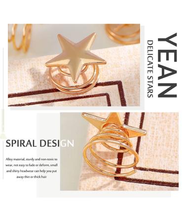 Yean Star Hair Clips Gold Hair Pins 5 Packs - Stylish Headpieces for Women and Girls - Buy Online on GoSupps.com