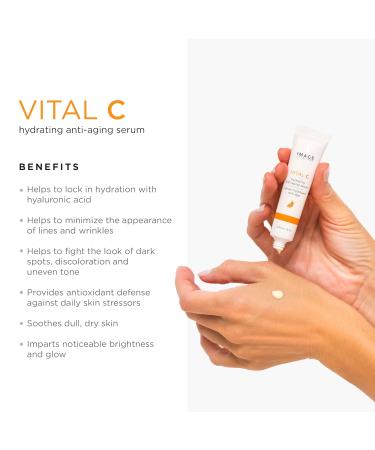 IMAGE Skincare Vital Hydration 3-Step Vitamin C Routine | Anti-Aging Hyaluronic Acid For Dry & Dull Skin | 3 Piece Set - International Shipping - Buy Online on GoSupps.com