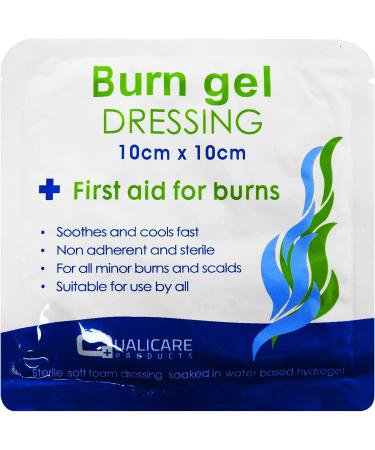 Qualicare first aid bandages for burns scalds sunscreen and cooling gel 120ml gel bottle double pack 120ml 2 bottles - Buy Online on GoSupps.com