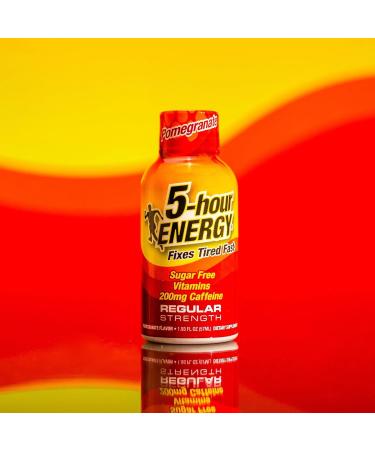 5-hour ENERGY Regular Strength Energy Shot  -  Pomegranate Regular Strength -  24 Count - 1.93 Oz  - Buy Online on GoSupps.com