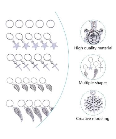 Buy SOLUSTRE 50Pcs Hair Jewelry Rings - Aluminum Beads & Cuffs for Dreadlocks Braids & Hair Accessories - International Shipping Available - Buy Online on GoSupps.com