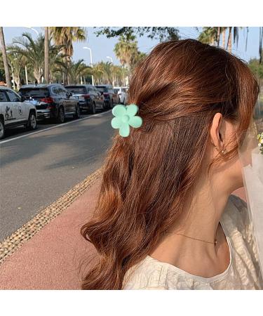 10 PCS Cute Small Flower Hair Clips for Women and Girls - Cream Color Floral Hair Claw Accessories - Buy Online on GoSupps.com