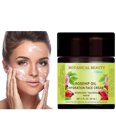 Botanical Beauty ROSEHIP OIL HYDRATION FACE CREAM. For Normal - Dry - Sensitive Skin. Moisturized and nourished 4 Fl. oz. - 120 ml. - Buy Online on GoSupps.com