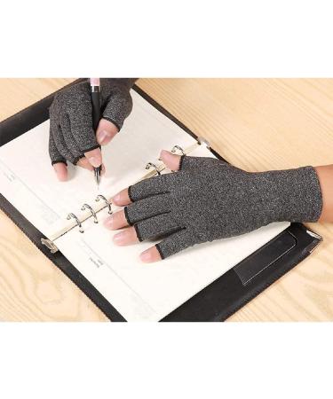 VITTO Anti-Arthritis Gloves with Grips - Compression Pain Relief Gloves for Men & Women (Medium Grey) - Buy Online on GoSupps.com