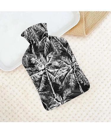 White Palm Hot Water Bottle with Plush Cover - Soft Bed Warmer for Adults & Kids | 26.5x15.3cm - Ideal for Comfort & Relief - Buy Online on GoSupps.com