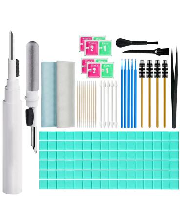 MUIIGOOD Airpods Cleaner Kit 221 Pcs Earbud Cleaning Putty Remove Ear Wax Phone Cleaning kit Cleaner Pen Brush Microfiber Cloth for Airpods Pro/1/2/3 Charging Case Headphones Camera Hearing Aids