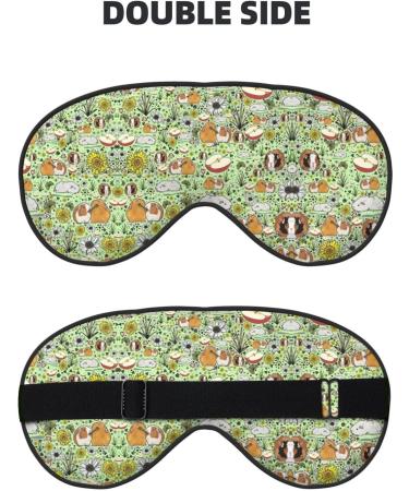 Unisex Guinea Pigs Print Sleeping Eye Mask | Soft Adjustable Face Mask for Better Sleep - Buy Online on GoSupps.com