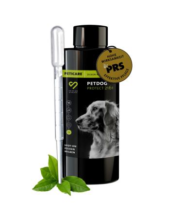 Peticare tick protection Medium for dogs |Plant-based spot-on |Against tick & mites of all kindsWaterproof protection |Unique PRS system for long effects - Petdog Protect 2161 100 ml
