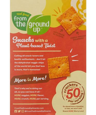 Buy From The Ground Up Cauliflower Nacho Crackers - 4 Oz | Gluten-Free Snack - Buy Online on GoSupps.com