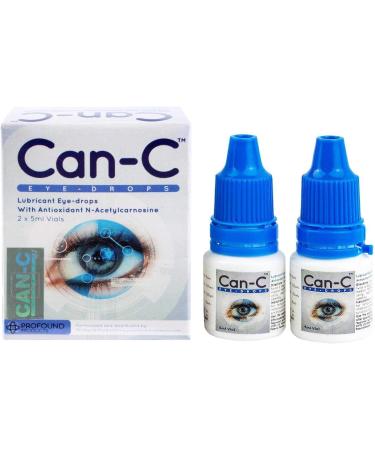 Can-C Eye Drops 2 x 5ml Vials with Eye Drop Guide Bundle - 1 Count - Buy Online on GoSupps.com