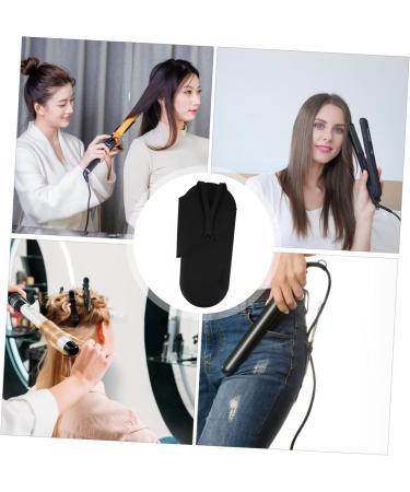 FOMIYES Curling Iron Storage Bag Hair Styling Bag Hair Iron Pouch Reusable Curling Iron Bag Storage Organizer Silicone Curling Iron Bag Anti-scald Curling Iron Bag Travel Storage Bag 29.50X13.50X2.00CM Black - Buy Online on GoSupps.com