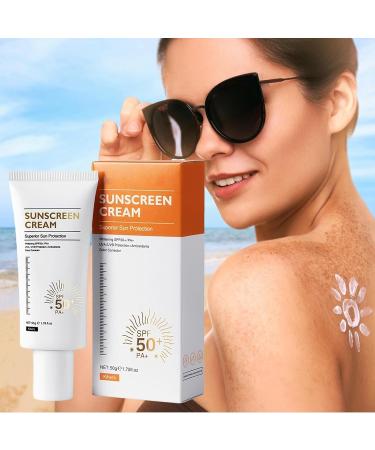 Facial Sun Protection Cream | Travel Skincare Sun Cream | Lightweight Face Sun Lotion Sunscreen for Beach Volleyball Face Sunblock Suitable Use for Camping Beach Face - Buy Online on GoSupps.com