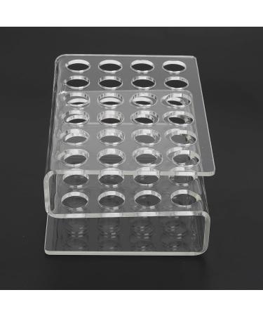 Premium S-Shaped Tweezers with 24 Holes | Large Capacity Transparent Eyelash Organizer for Beauty Salons - Buy Online on GoSupps.com