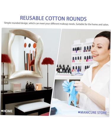 minkissy 1 Set cotton face pads round eyes makeup pad round Cleansing cotton eye remover pads set Simple Cosmetics Puff sponge Makeup Remover Wipes cosmetic make up washbasin - Buy Online on GoSupps.com