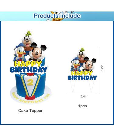 Donald Duck Birthday Party Decorations Donald Duck Cake Topper and Cupcake Toppers Sets for Donald Duck Birthday Party Supplies for Kids Birthday Party Cake Decoration - Buy Online on GoSupps.com