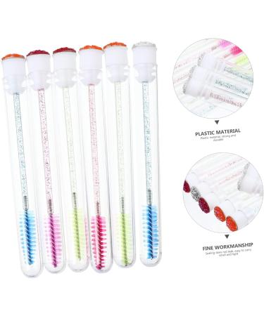 FOMIYES 30 Pcs Mascara Wand Tube Lipgloss Makeup Mascara Eyelash Brush Diamond Plastic Makeup Tools - Buy Online on GoSupps.com