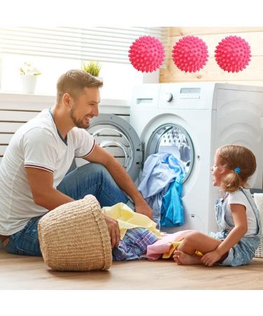 6 Pack Dryer Balls Dryer Tumble Balls Reusable can be Used to Effectively Dry Clothes for Dryers Pink - Buy Online on GoSupps.com