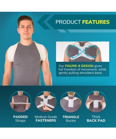 Pediatric Clavicle Fracture Figure-8 Brace for Small Children | XS Collarbone Support - Best Shipping Worldwide - Buy Online on GoSupps.com