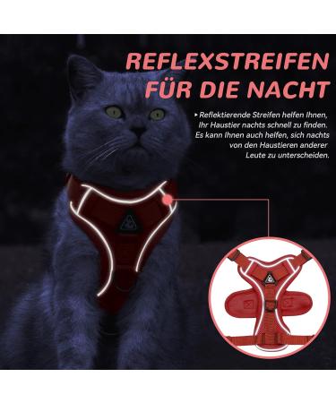 Adjustable Cat Dishes for Kittens & Puppies - Elevated Feeding Bowls with Line Set - Optimal Pet Feeding Solution (Red) - Buy Online on GoSupps.com