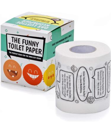 Funny WC Toilet Paper with Bad Jokes - Laughter in the Bathroom | German Edition - Buy Online on GoSupps.com