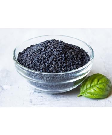 Organic Raw Black Sesame Seeds 2 lbs - Non-GMO, Unhulled, Kosher, Vegan - High in Calcium, Iron & Fiber - Ideal for Tahini Paste - Bulk Pack - Buy Online on GoSupps.com