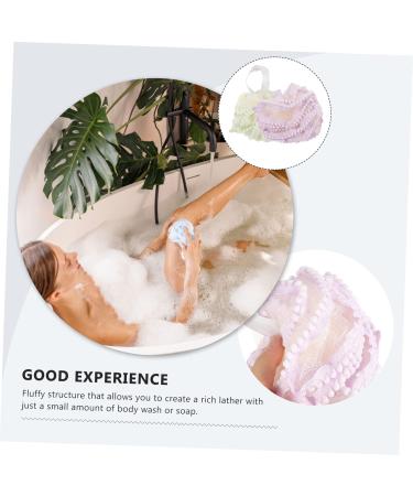 2pcs Cartoon Bath Ball & Loofah - Body Exfoliating Scrubber Towel for Smooth Skin | Convenient Shower Tool - Buy Online on GoSupps.com