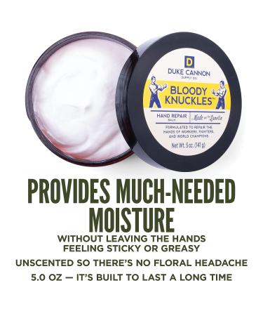 Duke Cannon Bloody Knuckles Hand Repair Balm 5oz - Unscented, Paraben-Free - Buy Online on GoSupps.com