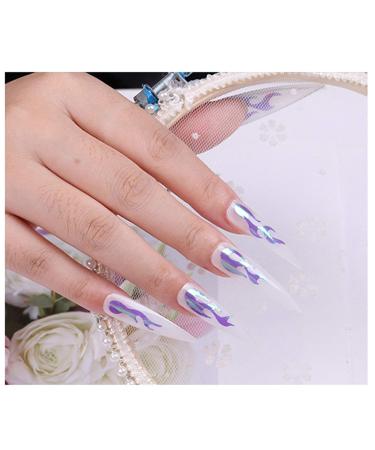 Niceneeded 12 Packs of 144 Clear Acrylic False Nail Tips with Glue - Nail Art Manicure Accessories in 12 Sizes - Buy Online on GoSupps.com