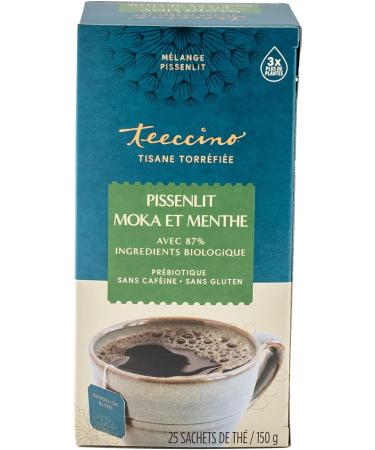 Teeccino Dandelion Tea Mocha Mint Rich & Roasted Herbal Tea That s Caffeine Free & Prebiotic with Dandelion Root 25 Tea Bags - Buy Online on GoSupps.com